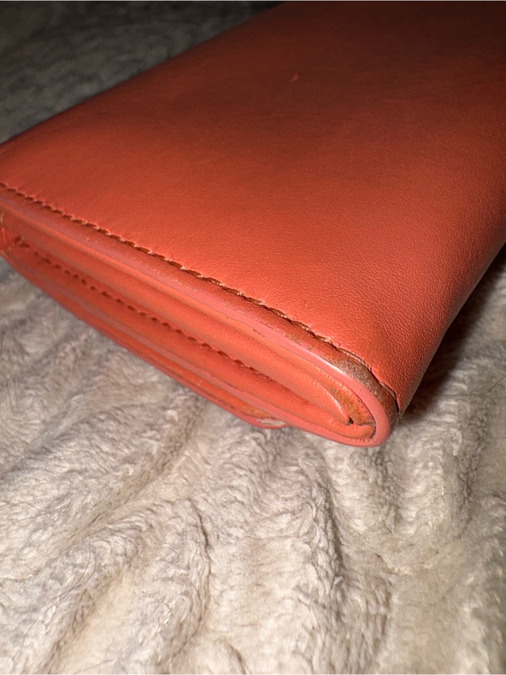 Versace Medusa Leather Continental Wallet โ Coral/Salmon Pink โ Made in Italy - Picture 9 of 15